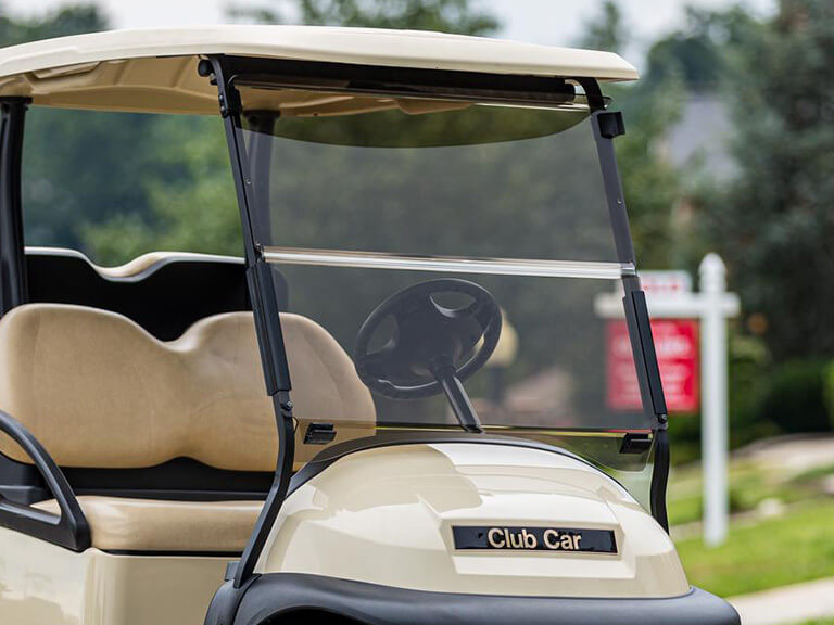 Club Car with fold down windshield